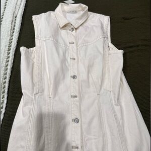 Collared Denim Shirt Dress